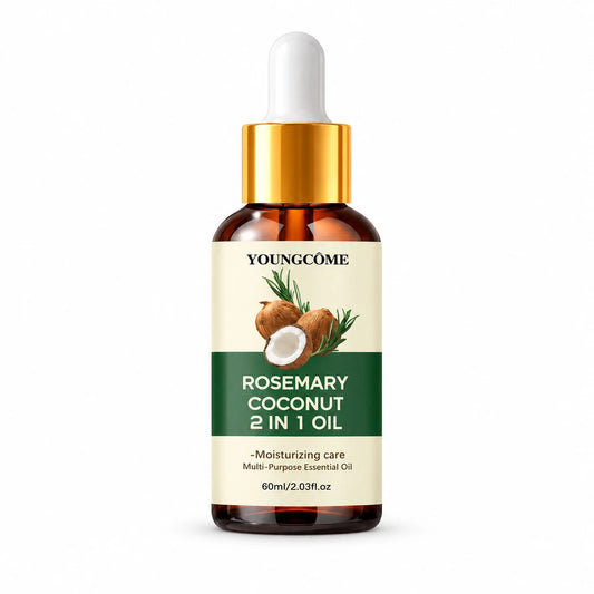 Aceite capilar de romero y coco Youngcome, 60ml